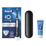 Oral-B Spazzolino Elettrico Ricaricabile iO 3 con Testina di Ricambio e Dentifricio