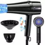 OYLCDI Asciugacapelli Professionale 2400W con Cura Ionica e Accessori Styling