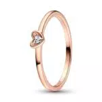 Pandora Anello Moments Radiant placcato in oro rosa con zirconi cubici