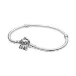 Pandora Disney Bracciale in argento Sterling con chiusura a forma di zucca