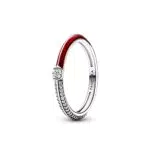 Pandora ME Anello con pavé in argento Sterling e zirconi cubici trasparenti
