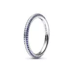Pandora ME Anello in argento Sterling con cristallo blu