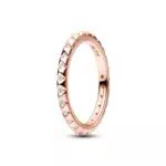 Pandora ME Anello Pyramids placcato oro rosa 14 carati con zirconi cubici