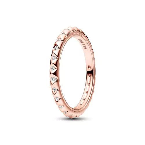 Pandora ME Anello Pyramids placcato oro rosa 14 carati con zirconi cubici