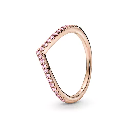 Pandora Anello Wish Sparkling placcato in oro rosa 14k con zirconi cubici