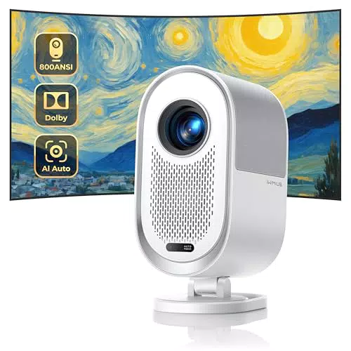 Proiettore 4K Dolby con Auto Focus e Wifi - Videoproiettore Smart per Home Cinema