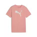 PUMA Ess Metallic Tee G, Magliette Bambina, Pink Fruit