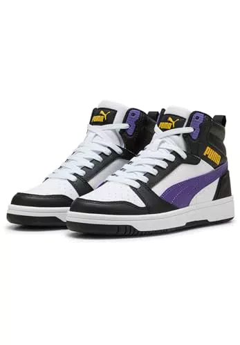 PUMA Rebound V6 Mid JR - Scarpe da Ginnastica per Bambini