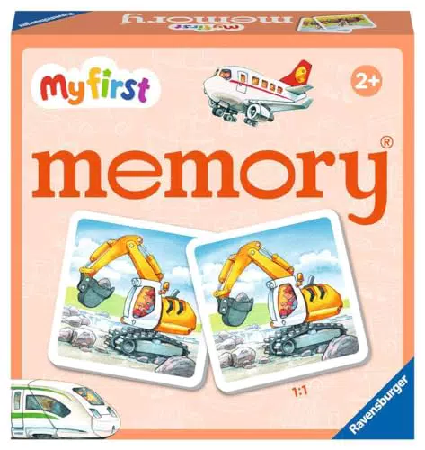 Ravensburger My First Memory® - Gioco di Memoria con Veicoli per Bambini 2+