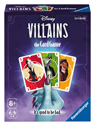 Ravensburger Disney Villains - Gioco di Carte per la Famiglia, 3-6 Giocatori