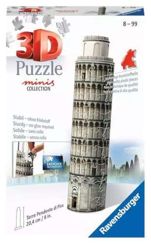 Ravensburger Puzzle 3D Mini Torre Pendente di Pisa - Gioco Creativo per Bambini