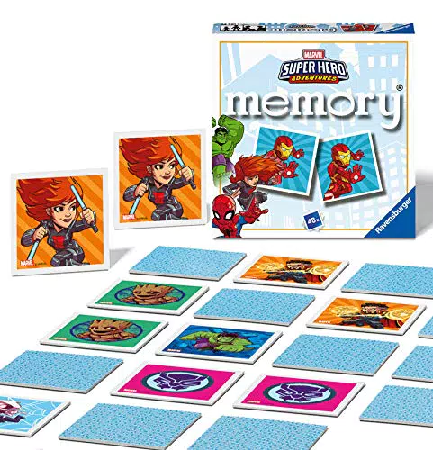 Ravensburger Mini Memory® Marvel Super Heroes - Gioco da Tavolo per Bambini 3+