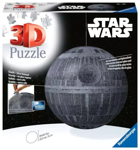 Ravensburger Puzzle 3D La Morte Nera Star Wars per Bambini dai 10 Anni