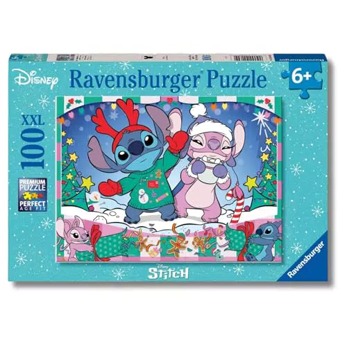 Ravensburger Puzzle XXL Disney Stitch per Bambini dai 6 Anni
