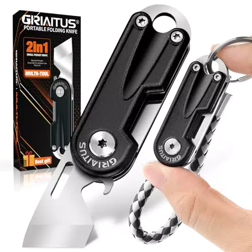Coltello Multiuso con Apribottiglie - Regali Utili per Uomini in Campeggio