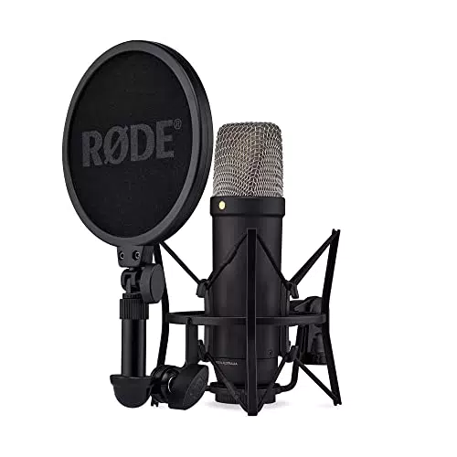 RØDE NT1 Microfono a Condensatore da Studio con Uscite XLR e USB, Filtro Antipop