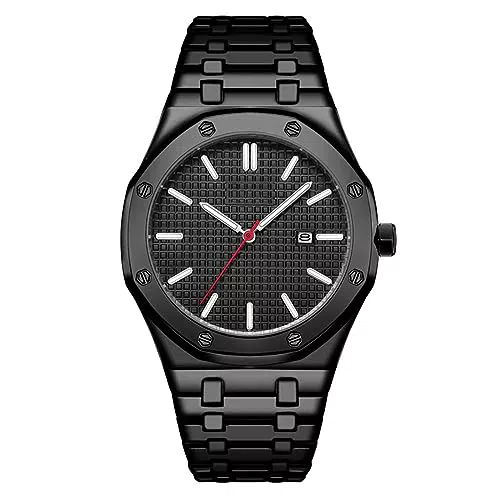 ROSEBEAR Orologio da Uomo Analogico al Quarzo in Acciaio Inox Impermeabile