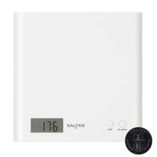 Salter 1066 Arc - Bilancia Digitale Sottile con Display LCD e Funzione Aggiungi