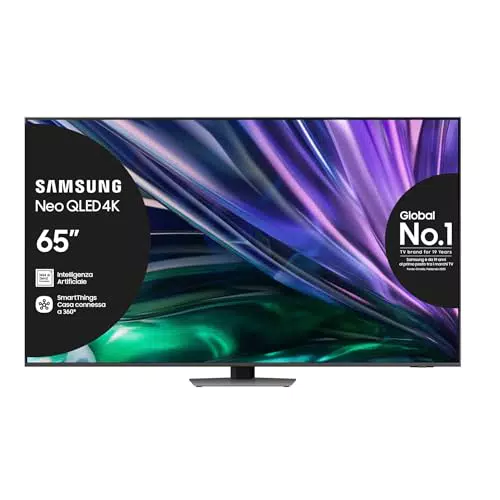 Samsung TV QE65QN85DBTXZT Neo QLED 4K Mini LED Smart TV 65" con Dolby Atmos e Alexa