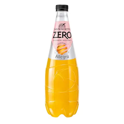 San Benedetto Allegra Zero - Bibita analcolica gassata al succo d'arancia senza zuccheri