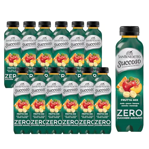 San Benedetto Succoso Zero Fruttamix - Bevanda Leggera in Acqua Minerale Naturale