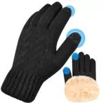 Selbaton Guanti Invernali Caldi in Fodera di Pile per Attività Outdoor