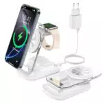 **CARICATORE Mag Safe 3 in 1 pieghevole per iPhone 15, IWatch Ultra 2, AirPods Pro**