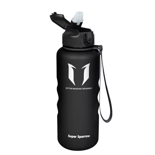 Super Sparrow Borraccia Sportiva 1.5L Riutilizzabile Senza BPA con Cannuccia