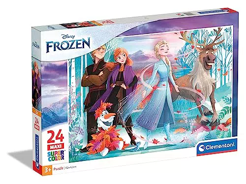 Supercolor Puzzle Disney Frozen 2, puzzle per bambini divertente e educativo