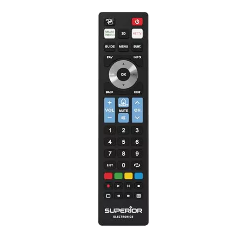 Superior Electronics Telecomando Universale Smart Pronto all'Uso per TV LG, Samsung, Sony, Philips e Panasonic