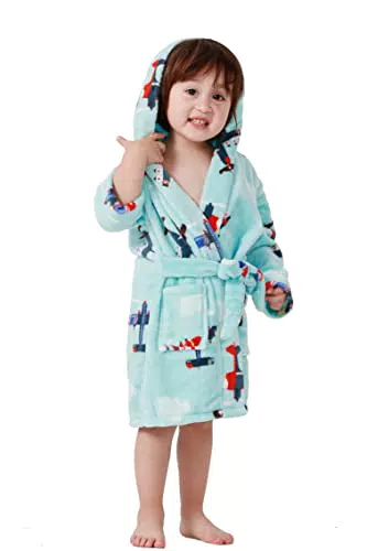 Taigood Accappatoio per Bambini con Cappuccio, Morbido e Comfortevole