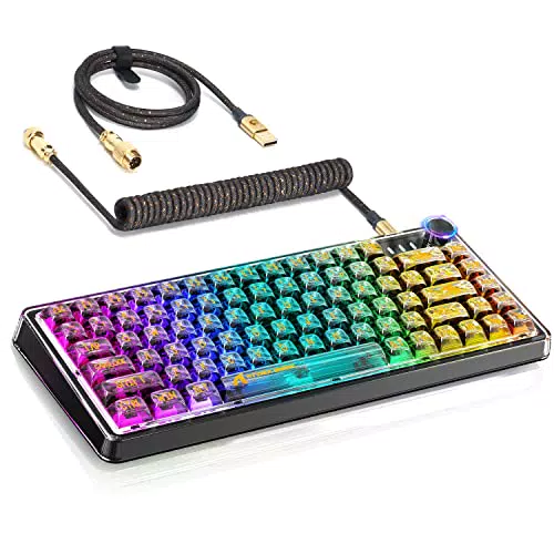 Attack Shark K75 Tastiera Meccanica RGB QMK/VIA Cabalato per Gaming