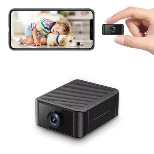 Telecamera Spia, Telecamera Wifi Interno 4K con Visione Notturna