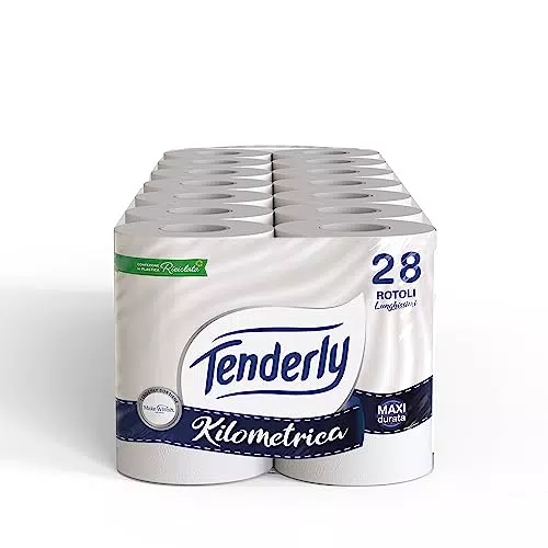 Tenderly Carta Igienica Morbida 2 Veli, Dermatologicamente Testata, Made in Italy