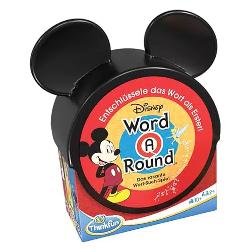 ThinkFun Disney Word A Round - Gioco da Tavolo per Famiglie e Bambini 10+ anni