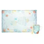 THUN Mug in Porcellana con Tovaglietta Cotone - Idea Regalo per la Cucina