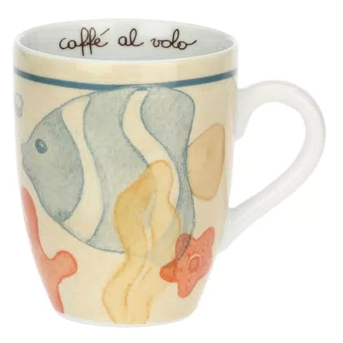 THUN Mug in Porcellana Linea Mare da Amare - Idea Regalo per la Cucina