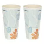 THUN Set Bicchieri in Melammina Linea Mare da Amare - Idea Regalo Cucina