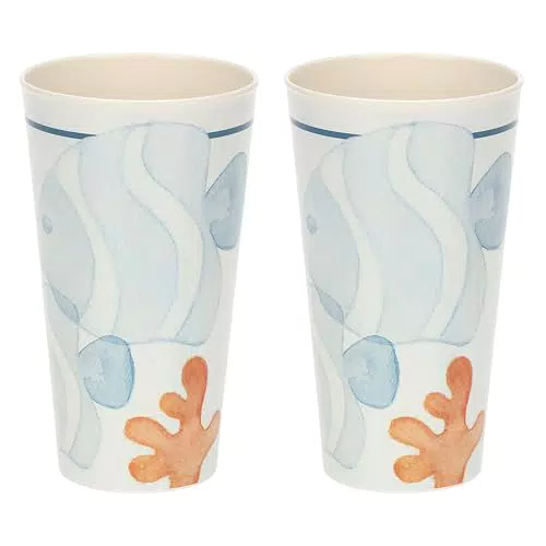 THUN Set Bicchieri in Melammina Linea Mare da Amare - Idea Regalo Cucina