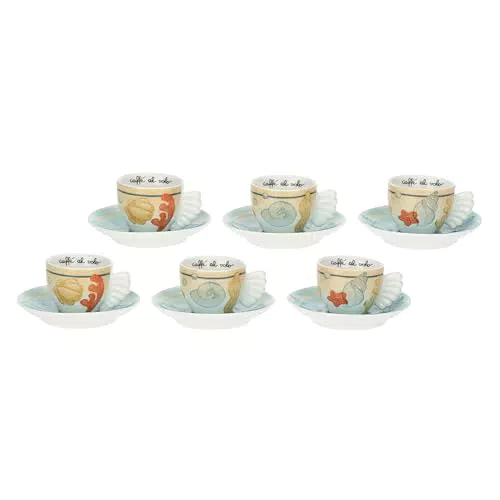 THUN Set Tazzine Caffè in Porcellana Mare da Amare