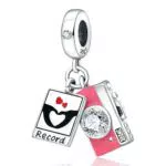 TINSLO Ciondolo in Argento Sterling 925 con Cubic Zirconia per Braccialetti Pandora