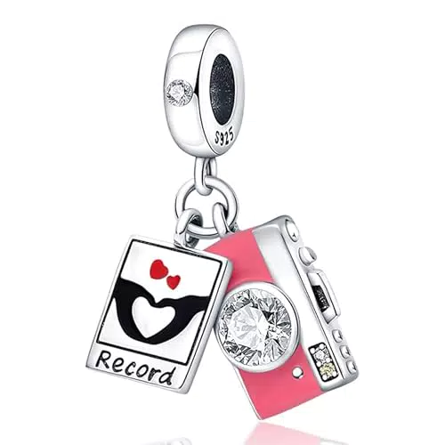 TINSLO Ciondolo in Argento Sterling 925 con Cubic Zirconia per Braccialetti Pandora