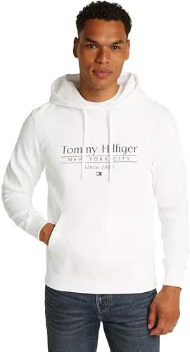 Tommy Hilfiger Center Stack Hoody Mw0Mw38672, Felpa con Cappuccio Uomo