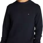 Tommy Hilfiger Uomo Pullover Chunky Cotton Crew Neck Pullover in Maglia