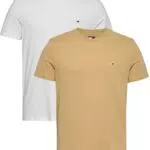 Tommy Jeans Tjm Xslim Jersey Tee Top Uomo - Pacco da 2
