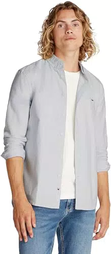 Tommy Jeans Camicia Oxford Slim Fit Uomo Stripe