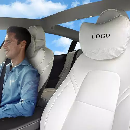 TOPABYTE Cuscini per Collo e Poggiatesta Auto per Tesla Model Y, S, X, 3, Cybertruck