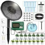 TRJZWA Kit di Irrigazione Solare Automatico con Timer per Giardino e Balcone