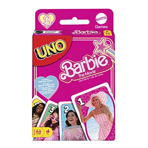 Barbie UNO - Gioco di carte ispirato al film, per serate in famiglia e feste