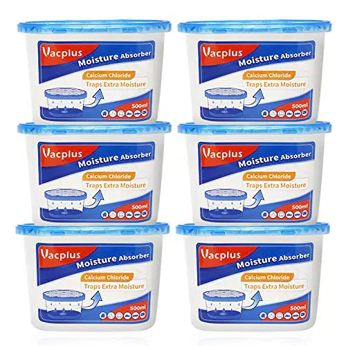 Vacplus Deumidificatore Portatile per Casa e Bagno, Assorbi Umidità 500ml